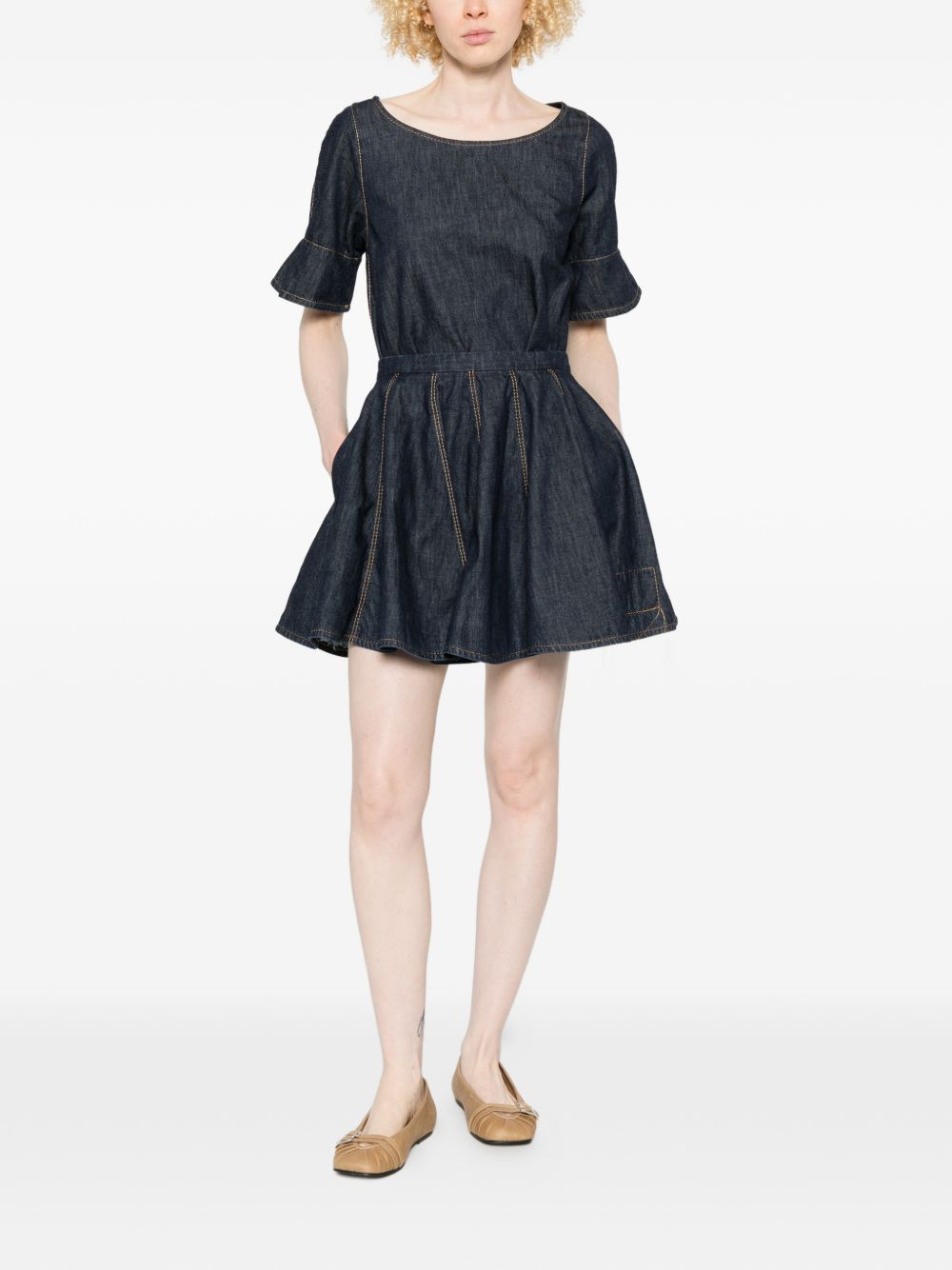 SUSANNE BOMMER Skirts Blue Cotton
