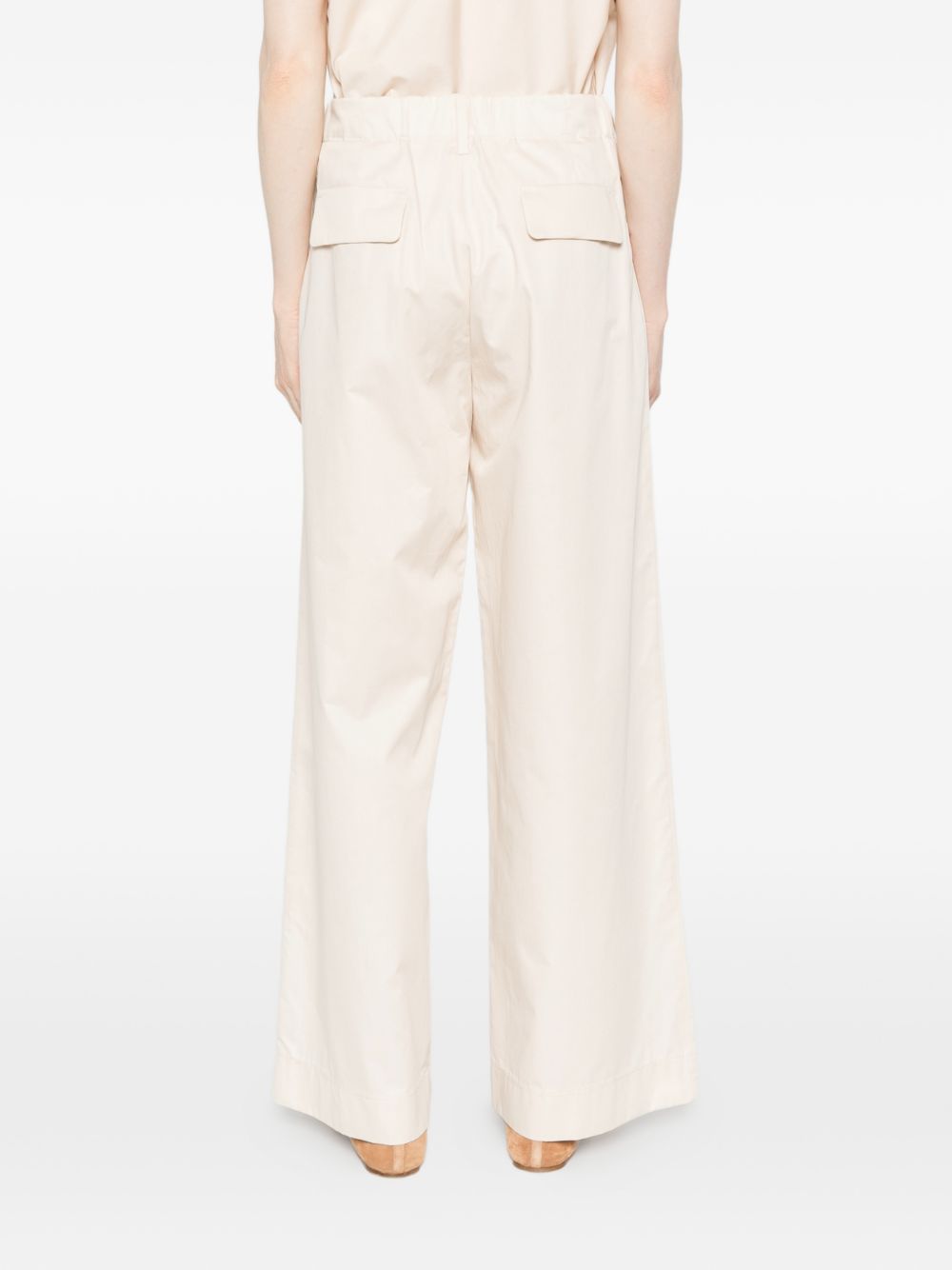 SUSANNE BOMMER Trousers Ivory Cotton