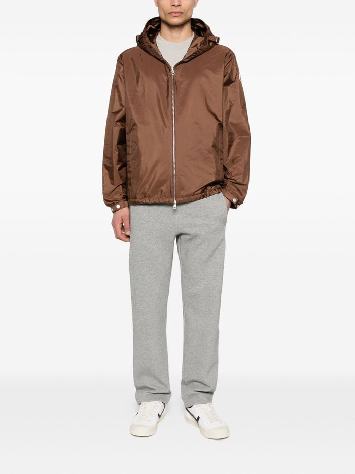 Moncler Coats Brown Polyamide