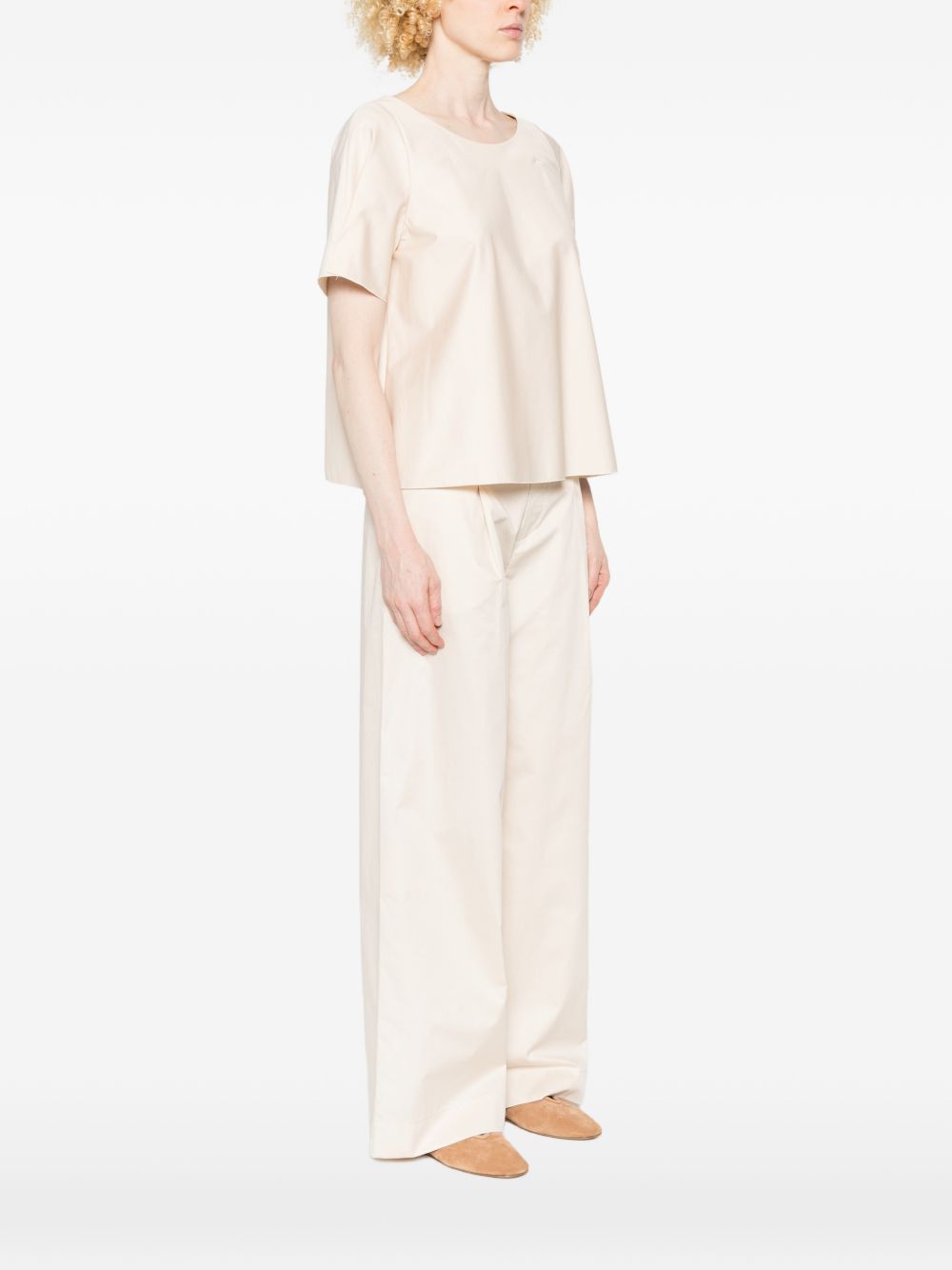 SUSANNE BOMMER T-shirts and Polos Ivory Cotton