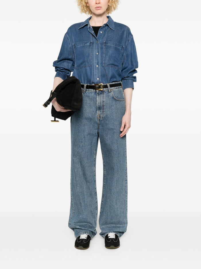 Seven Shirts Blue Lyocell