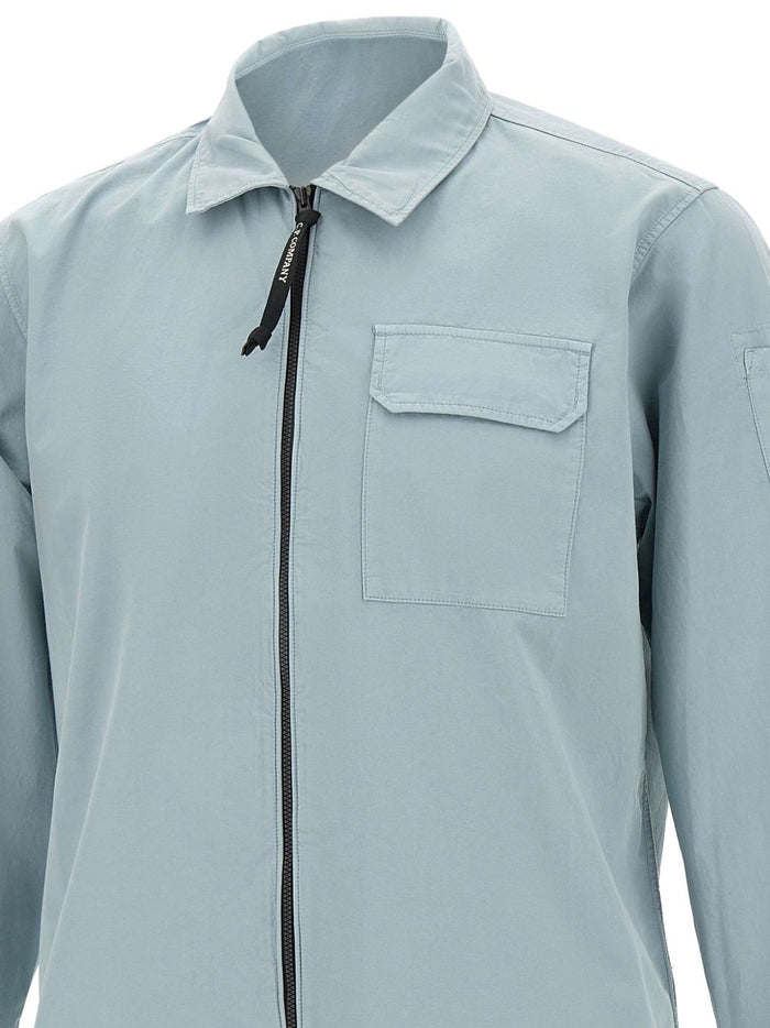 C.P.Company Coats Light Grey Cotton