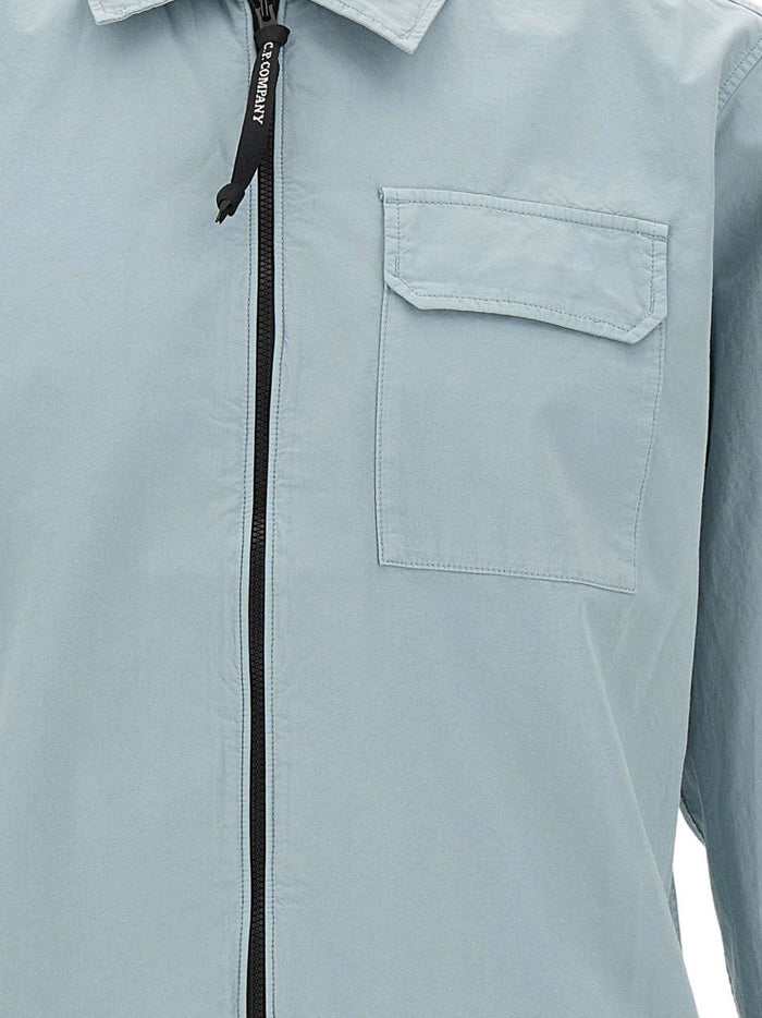 C.P.Company Coats Light Grey Cotton