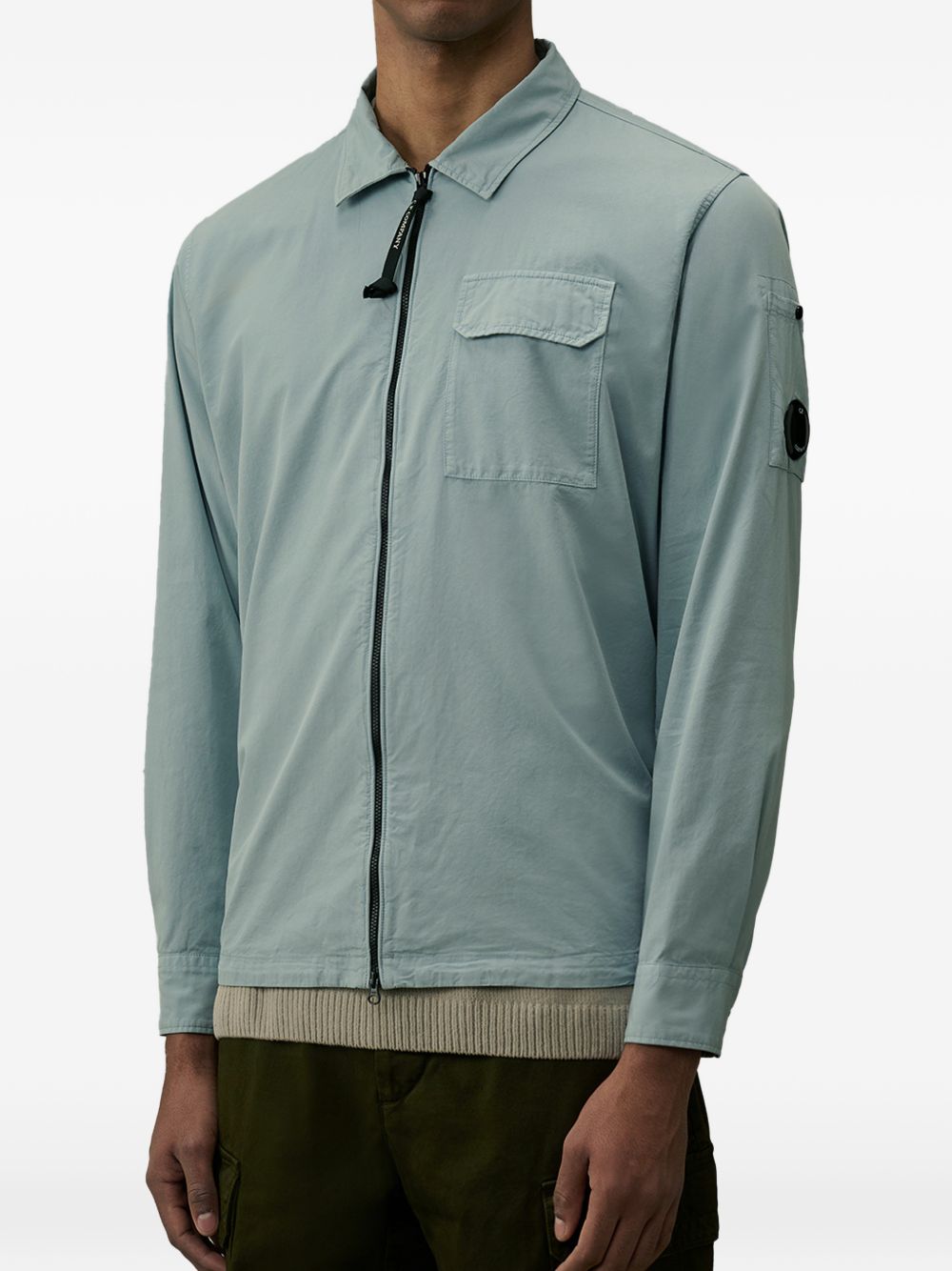 C.P.Company Coats Light Grey Cotton