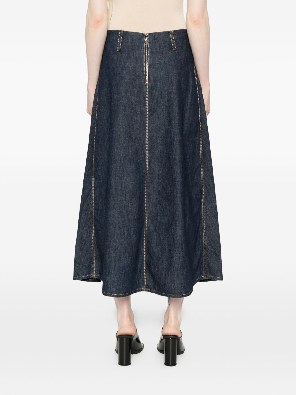 SUSANNE BOMMER Skirts Blue Cotton