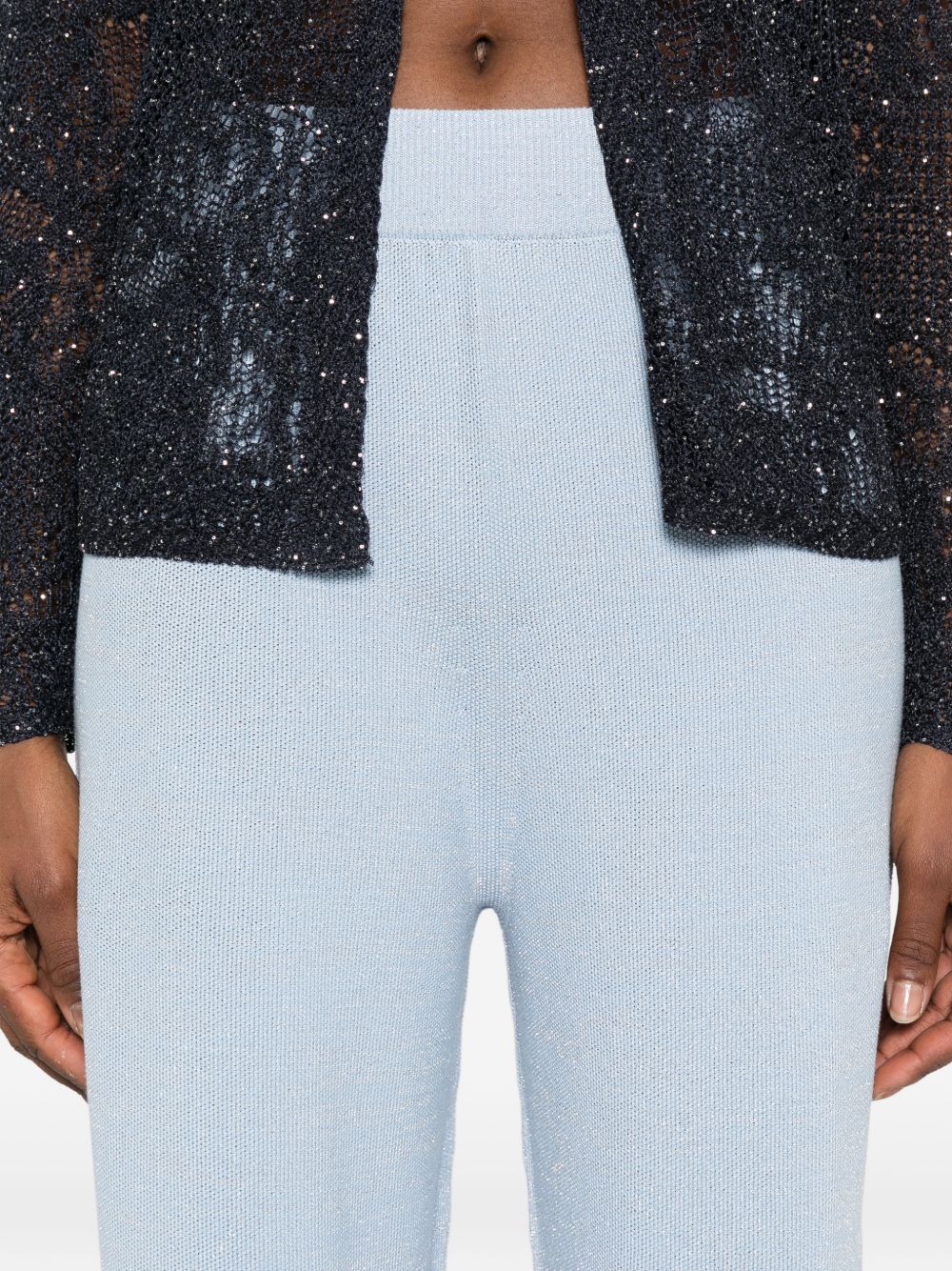 Fabiana Filippi Trousers Clear Blue Cotton