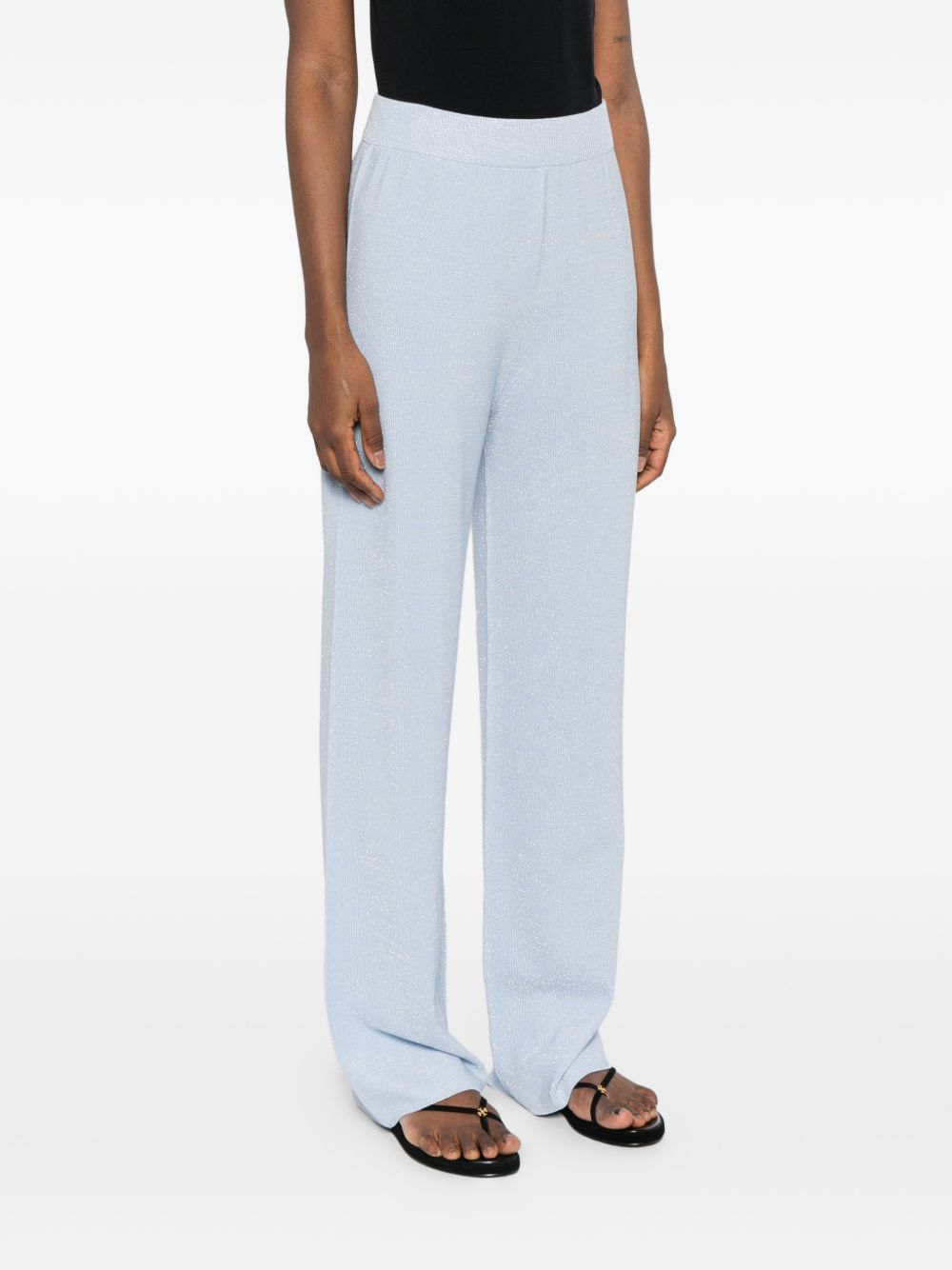 Fabiana Filippi Trousers Clear Blue Cotton