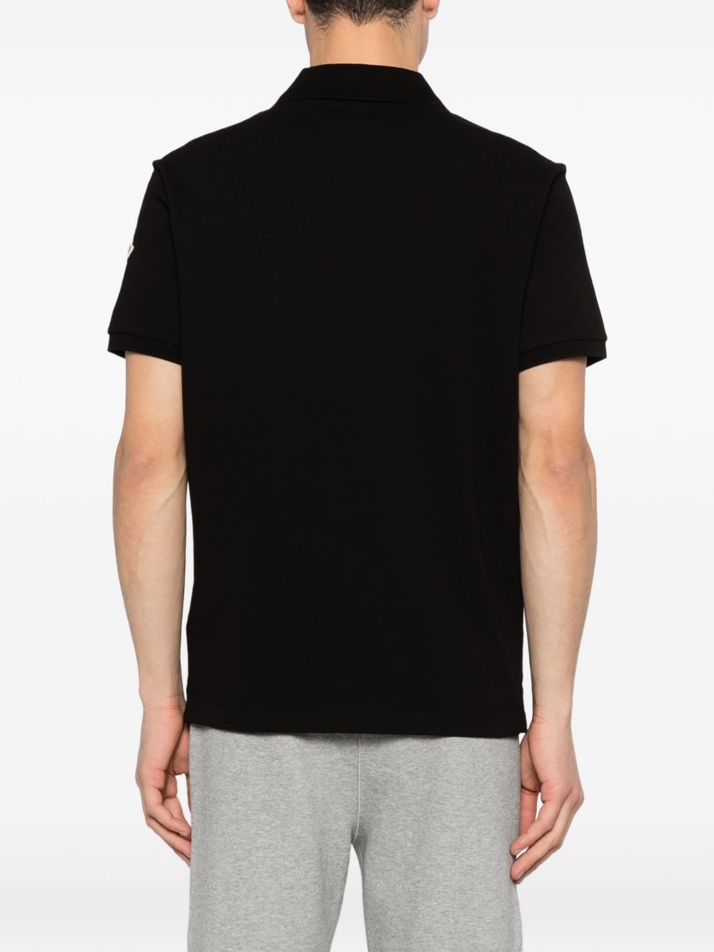 Moncler T-Shirts And Polos Black Cotton