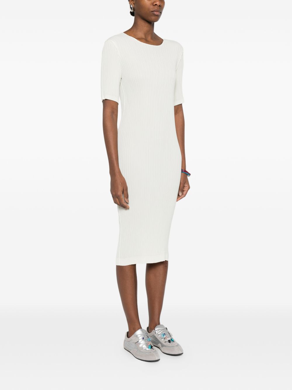 Issey Miyake Dresses White Polyester