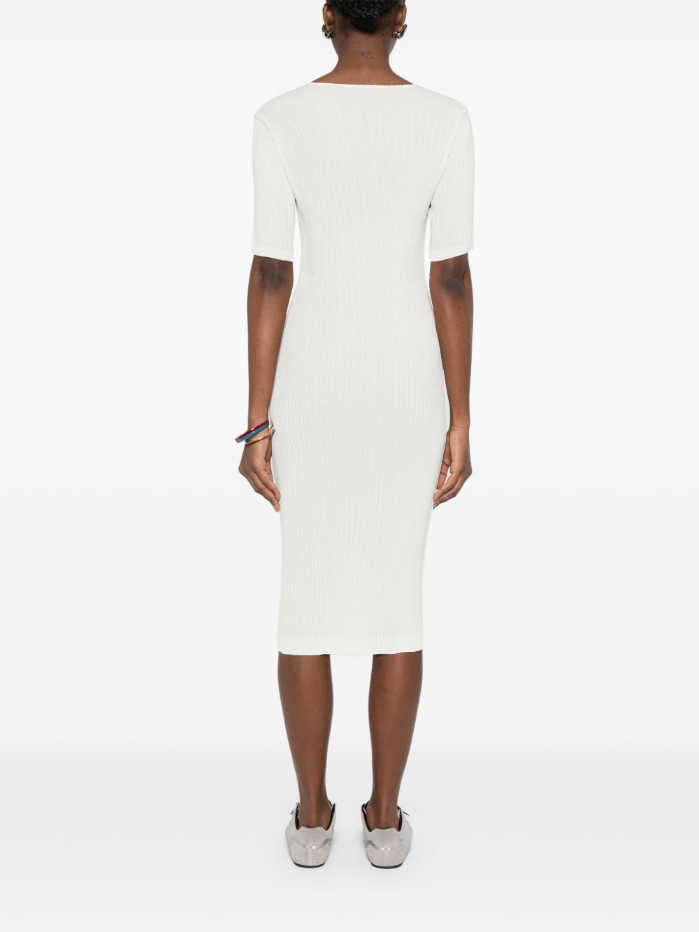 Issey Miyake Dresses White Polyester