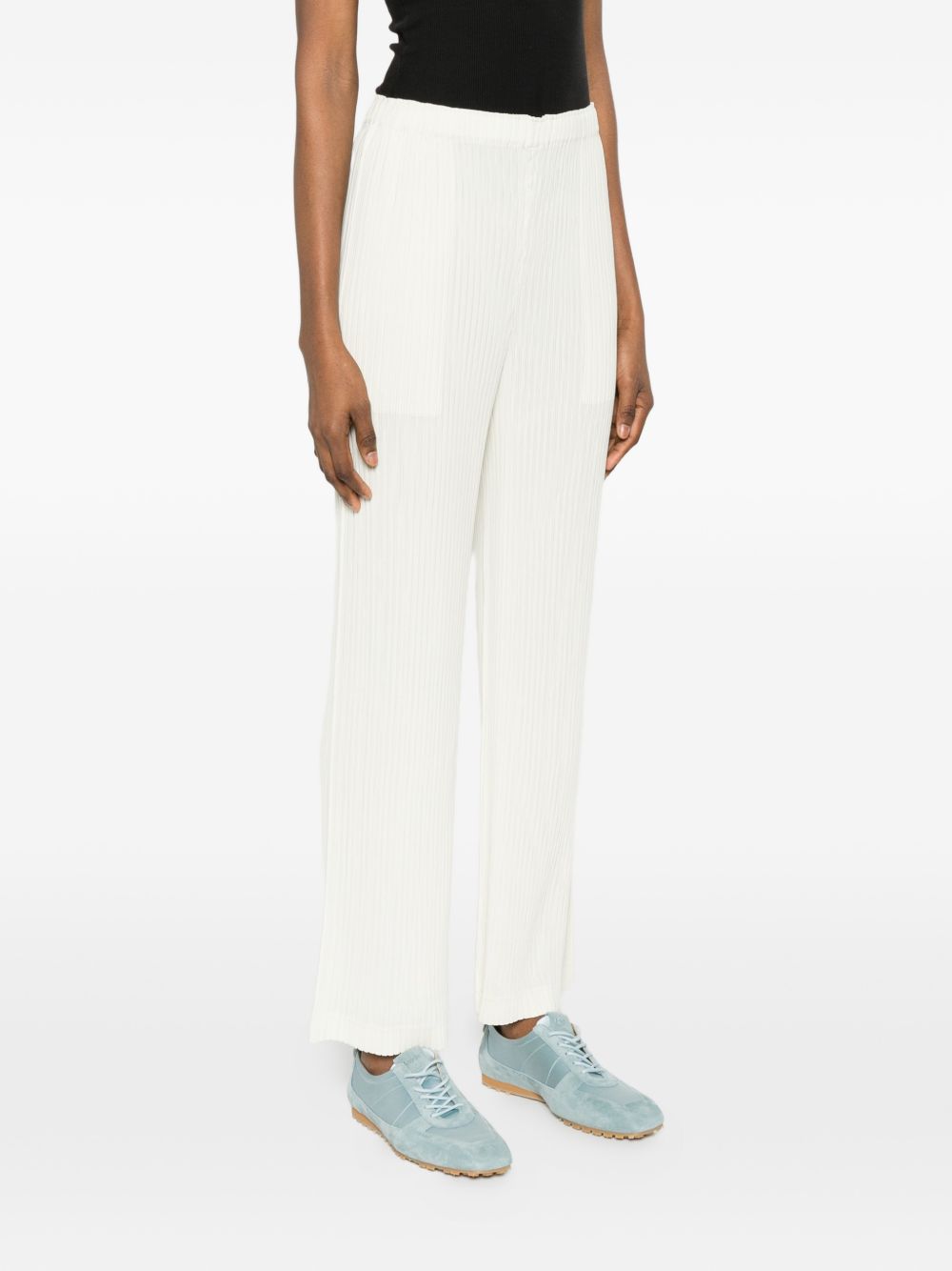 Issey Miyake Trousers White Polyester