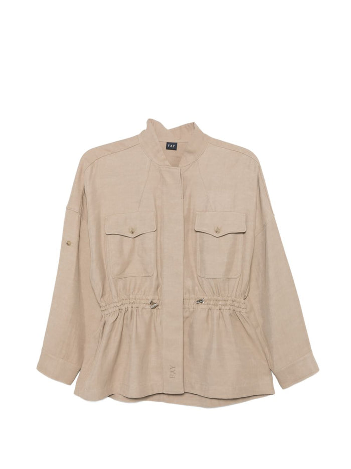 Fay Jackets Marrone Chiaro Viscose