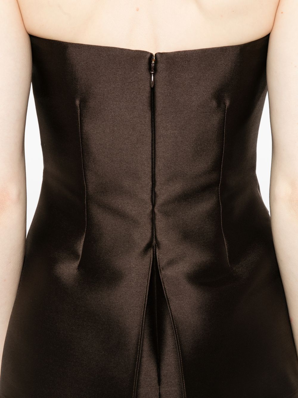 Solace London Dresses Brown Outer: polyester