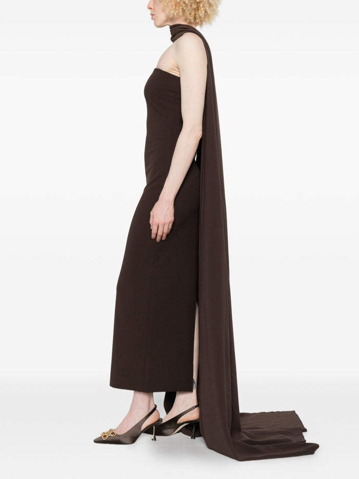 Solace London Dresses Brown Polyester