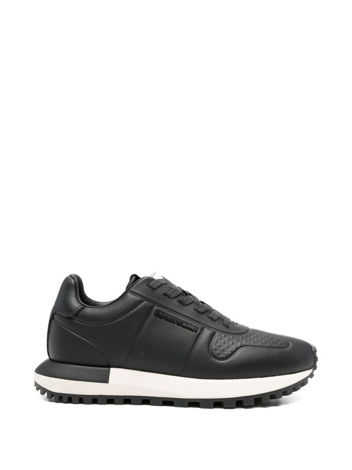 Emporio Armani Sneakers Black Bovine Leather