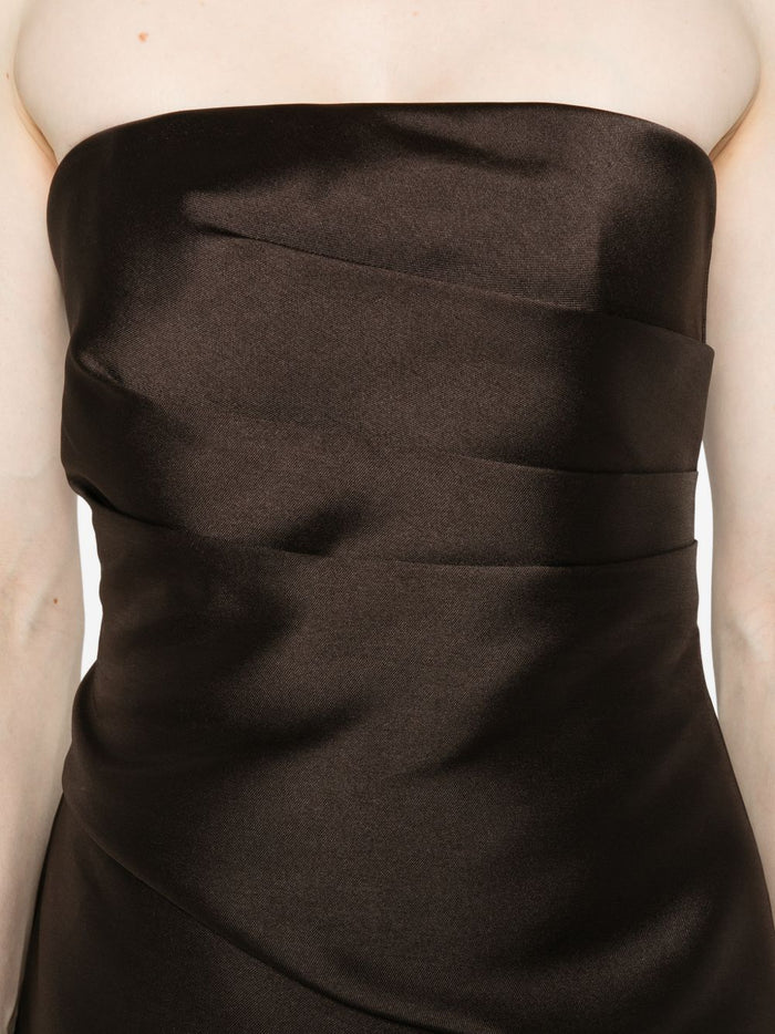 Solace London Dresses Brown Polyester