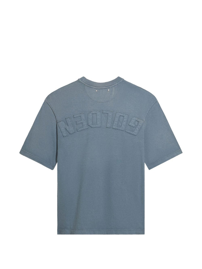 Golden Goose T-shirts and Polos Clear Blue Cotton