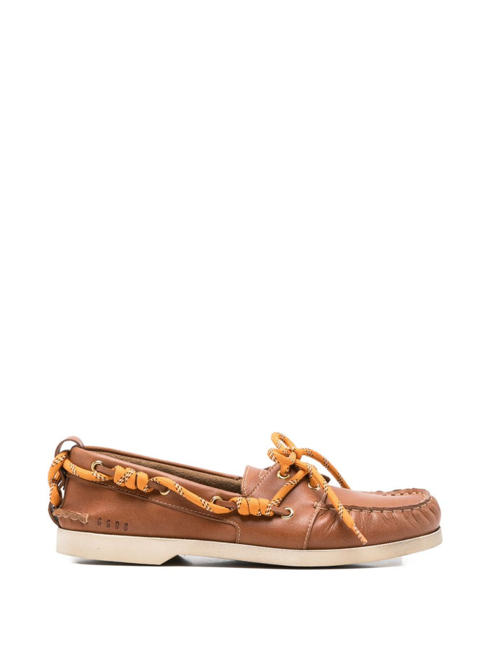 Golden Goose Flat shoes Leather Brown Outer: calf