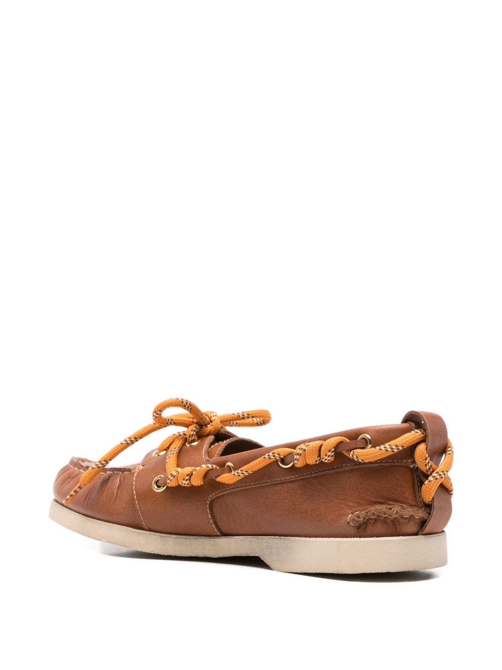 Golden Goose Flat shoes Leather Brown Outer: calf