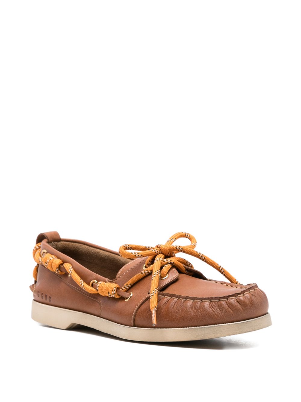 Golden Goose Flat shoes Leather Brown Outer: calf