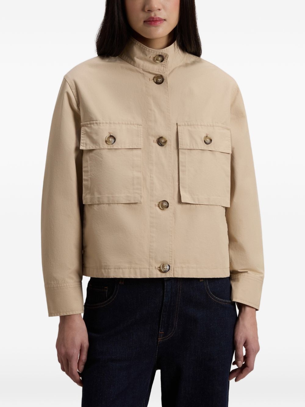 Woolrich Jackets Beige Cotton