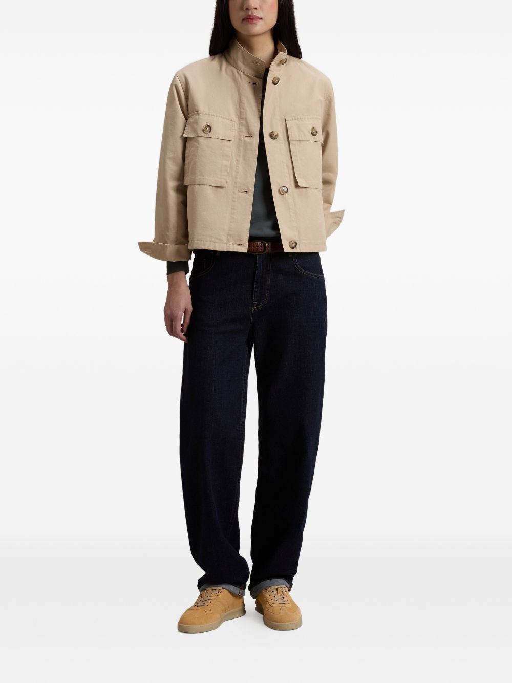 Woolrich Jackets Beige Cotton