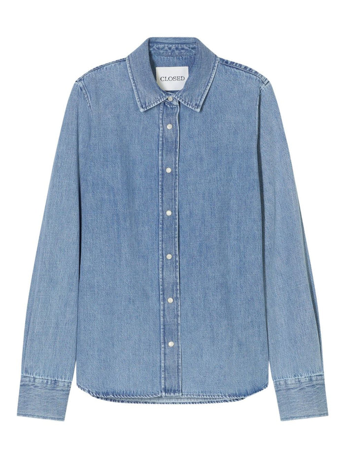 Closed Shirts Clear Blue Recycled Cotton