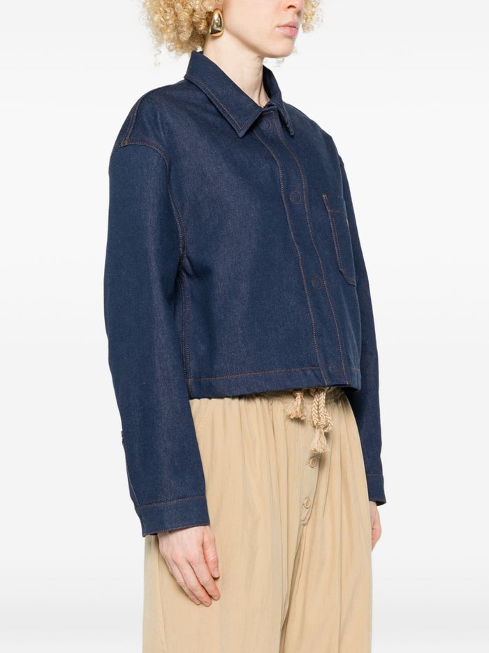 Fendi Coats Blue Cotton