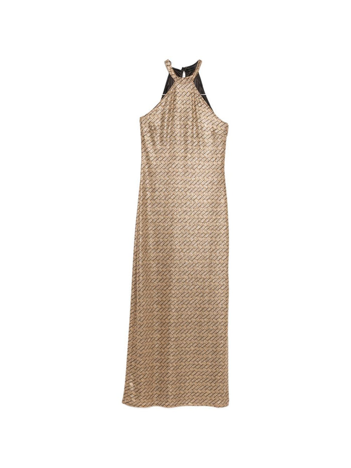 SIYU Dresses Brown Polyamide