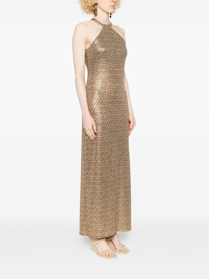 SIYU Dresses Brown Polyamide