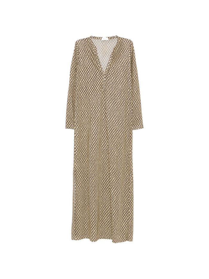 SIYU Dresses Beige Viscose