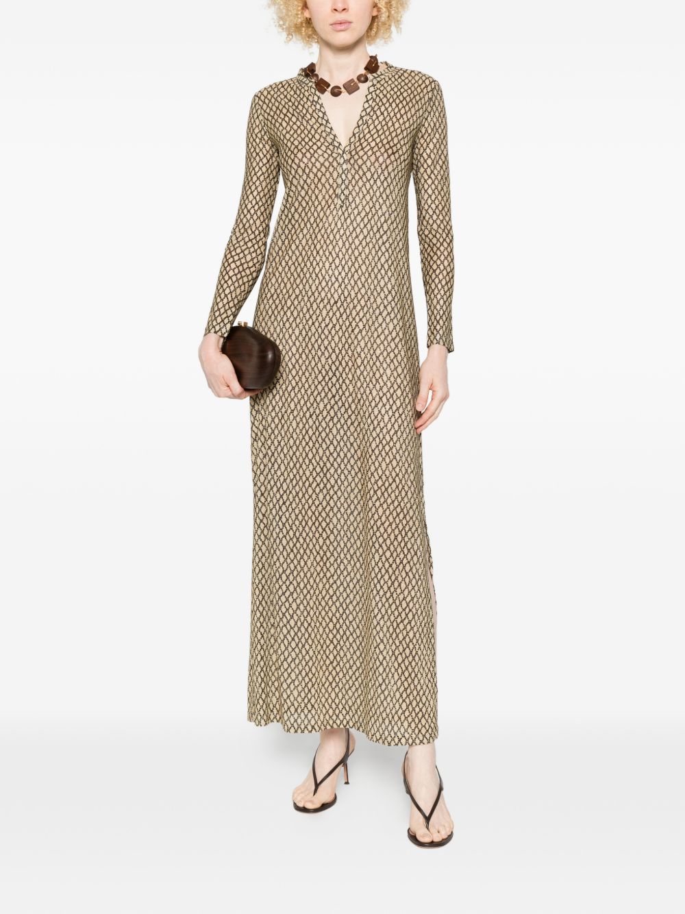 SIYU Dresses Beige Viscose