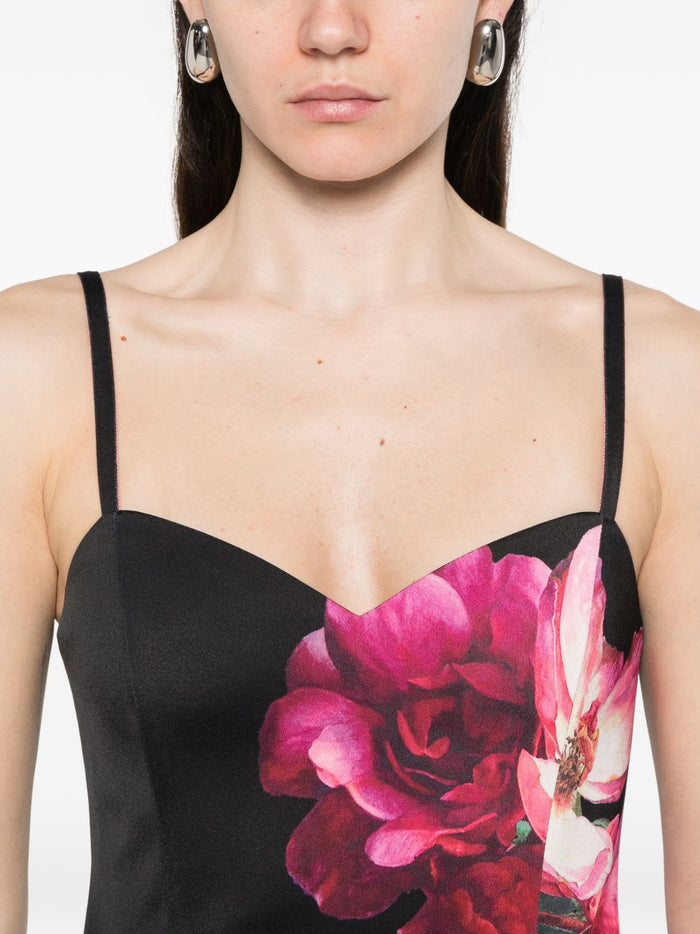 Alice + Olivia Dresses Black Recycled Polyester