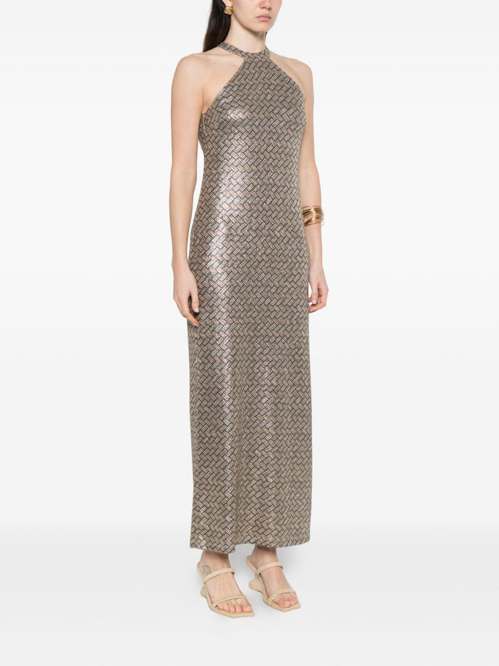 SIYU Dresses Brown Polyamide