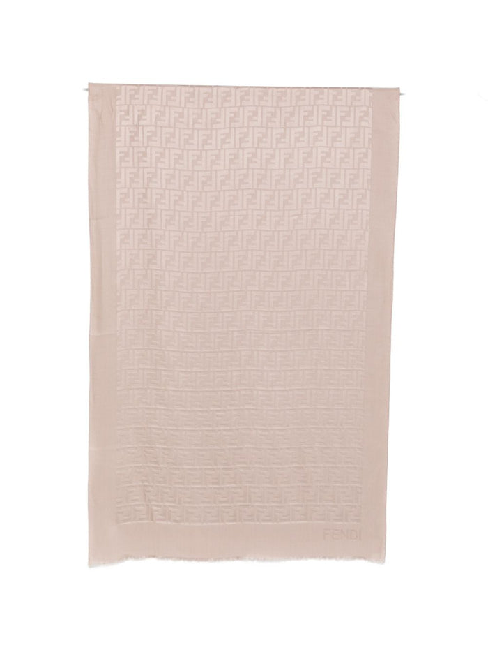 Fendi Scarfs Dove Grey Silk