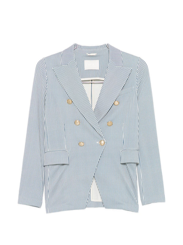 Circolo 1901 Striped double-breasted jacket