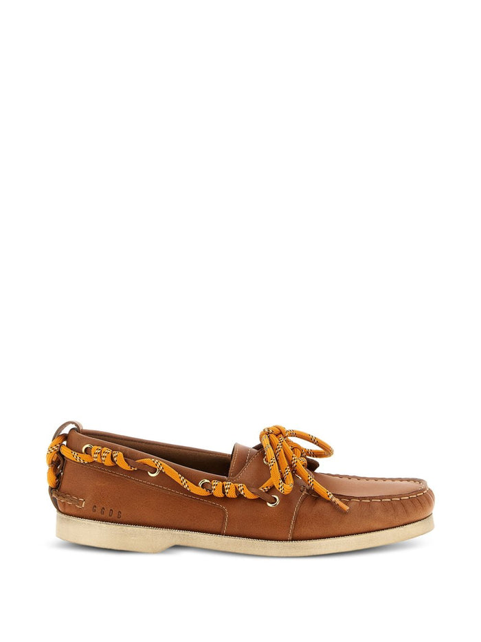 Golden Goose Flat shoes Leather Brown Outer: calf