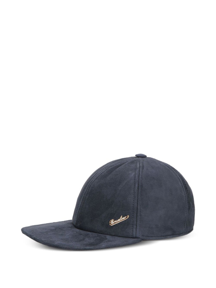 Borsalino Hats Blue Leather