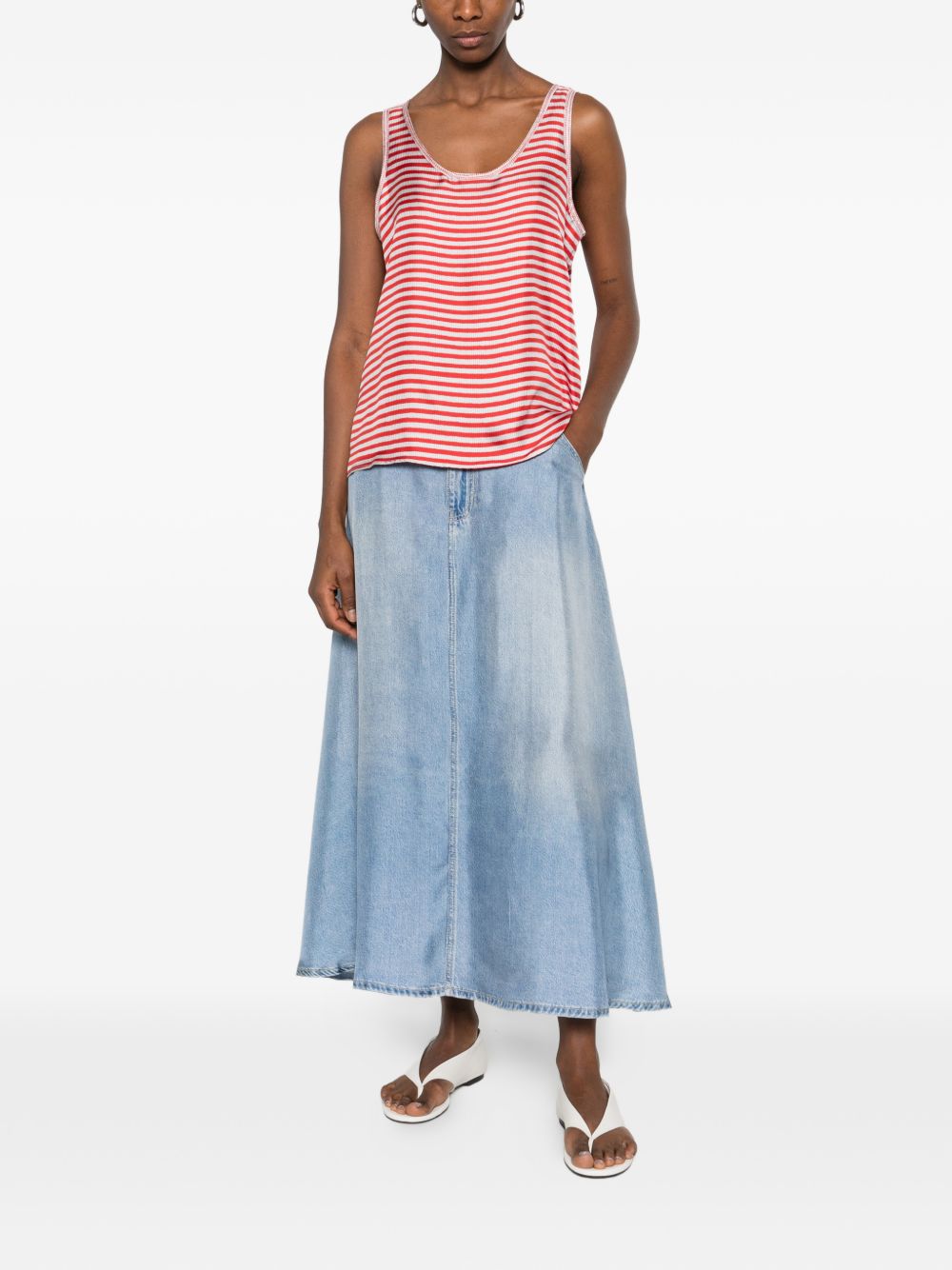 Pierre Louis Mascia Top Red Silk