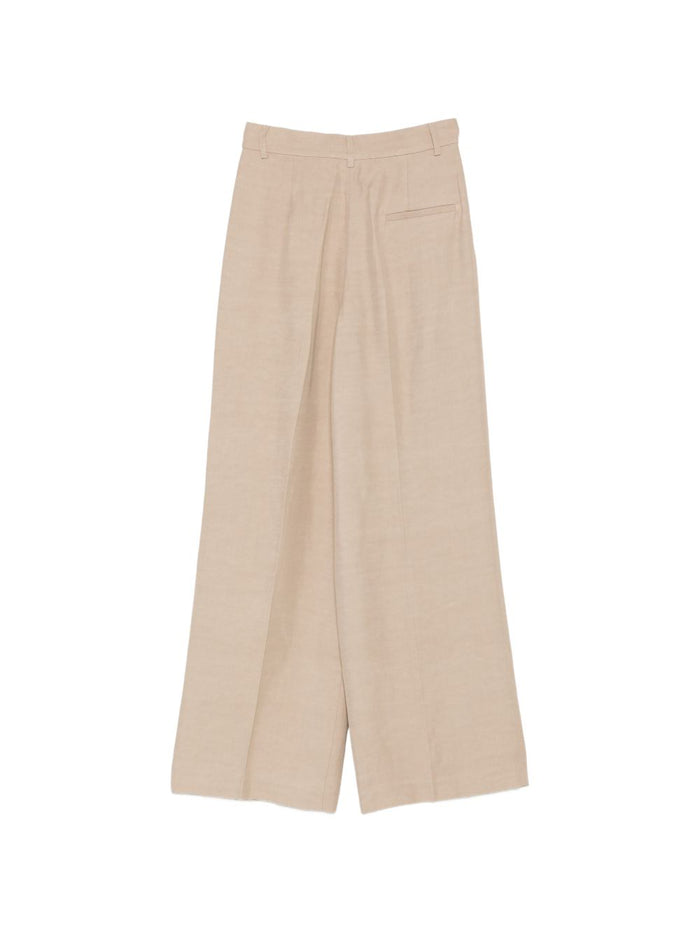 Fay Trousers Marrone Chiaro Viscose