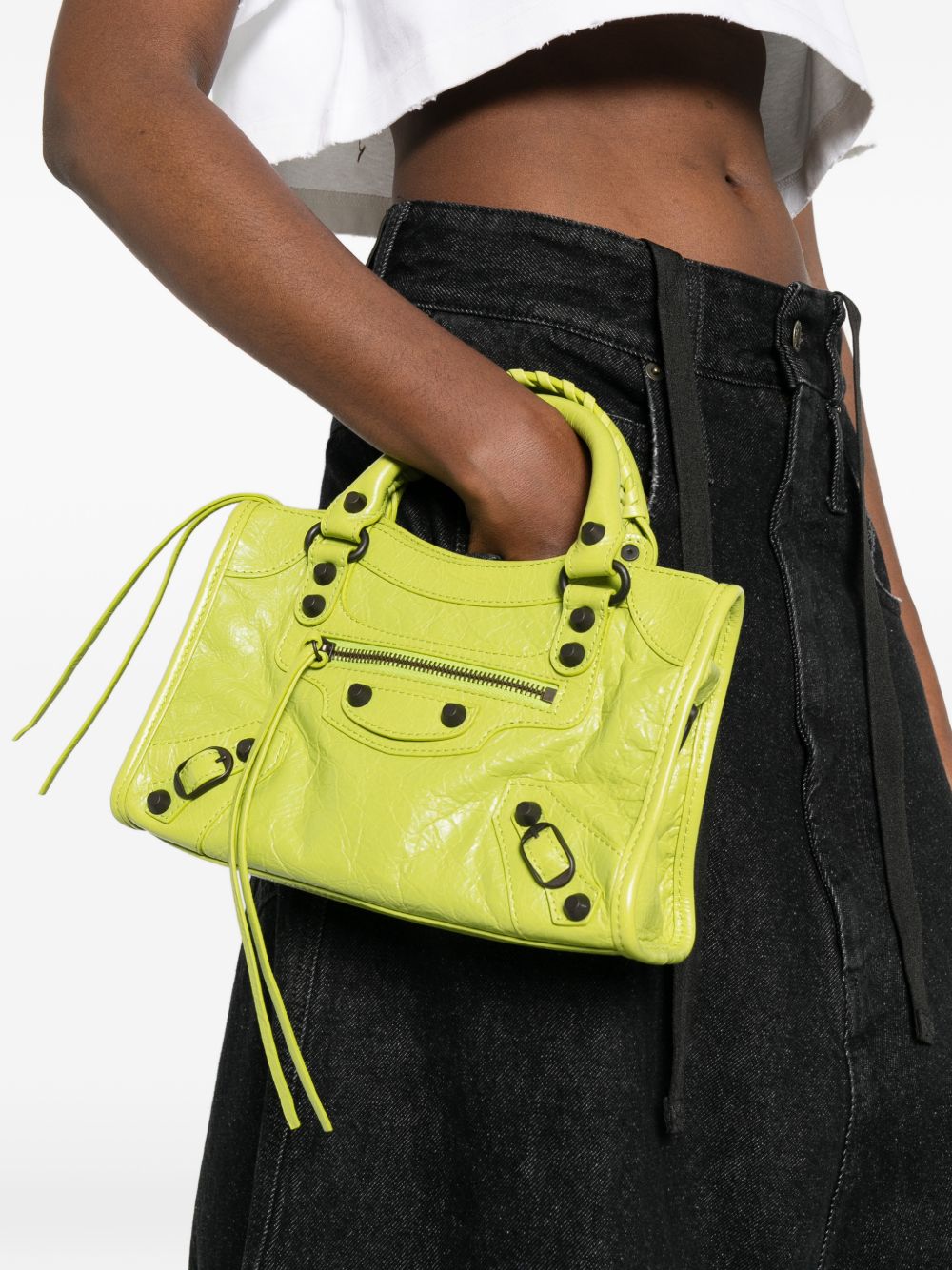 Balenciaga Bags Green Lamb Leather