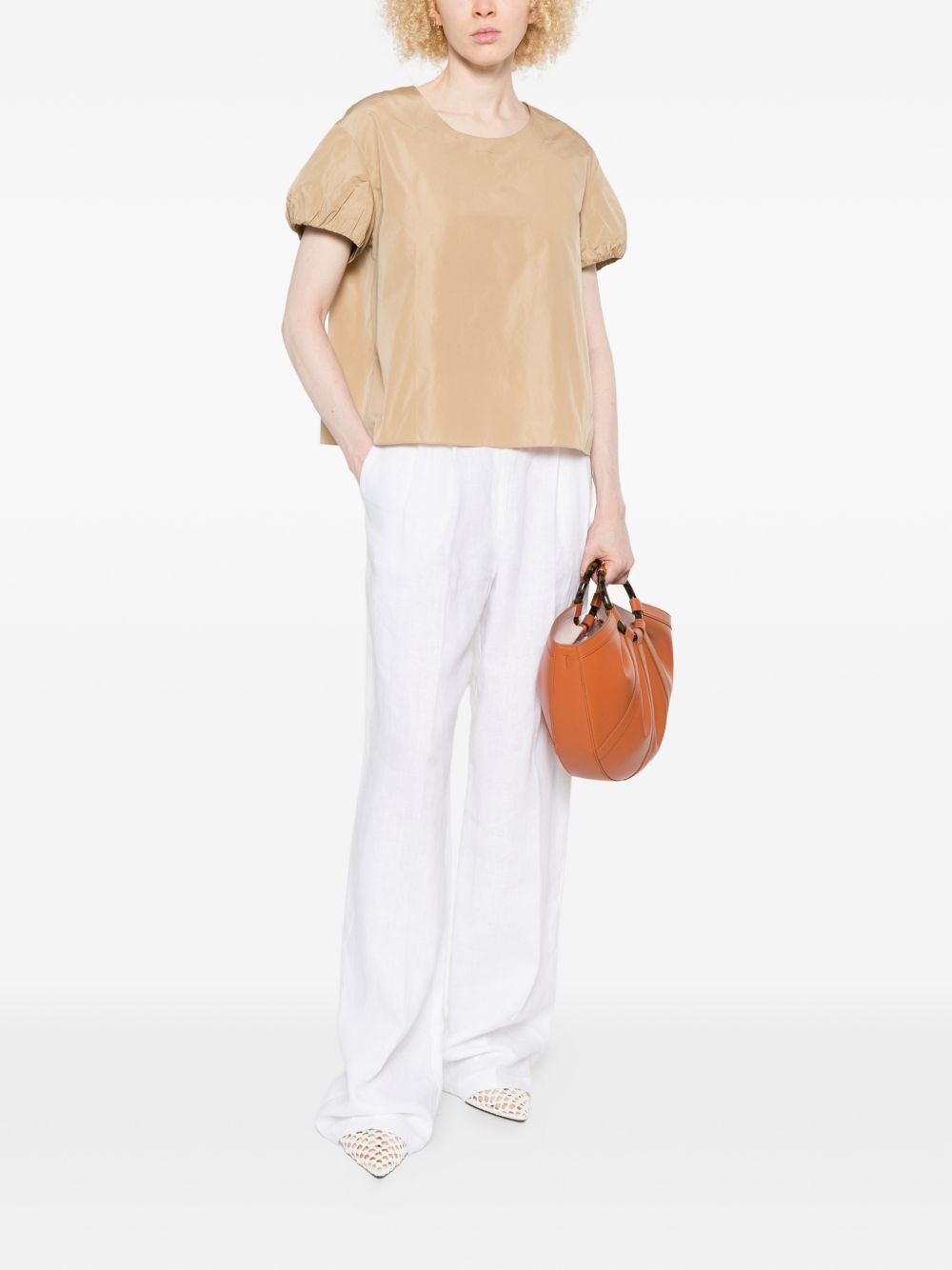 SUSANNE BOMMER Top Beige Polyester