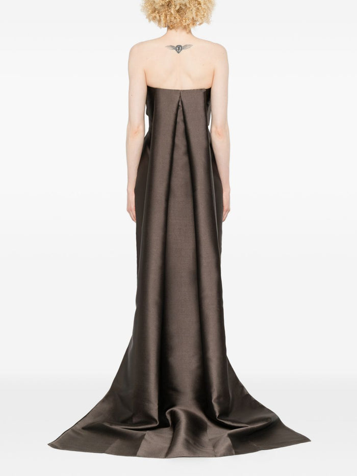 Solace London Dresses Brown Outer: polyester
