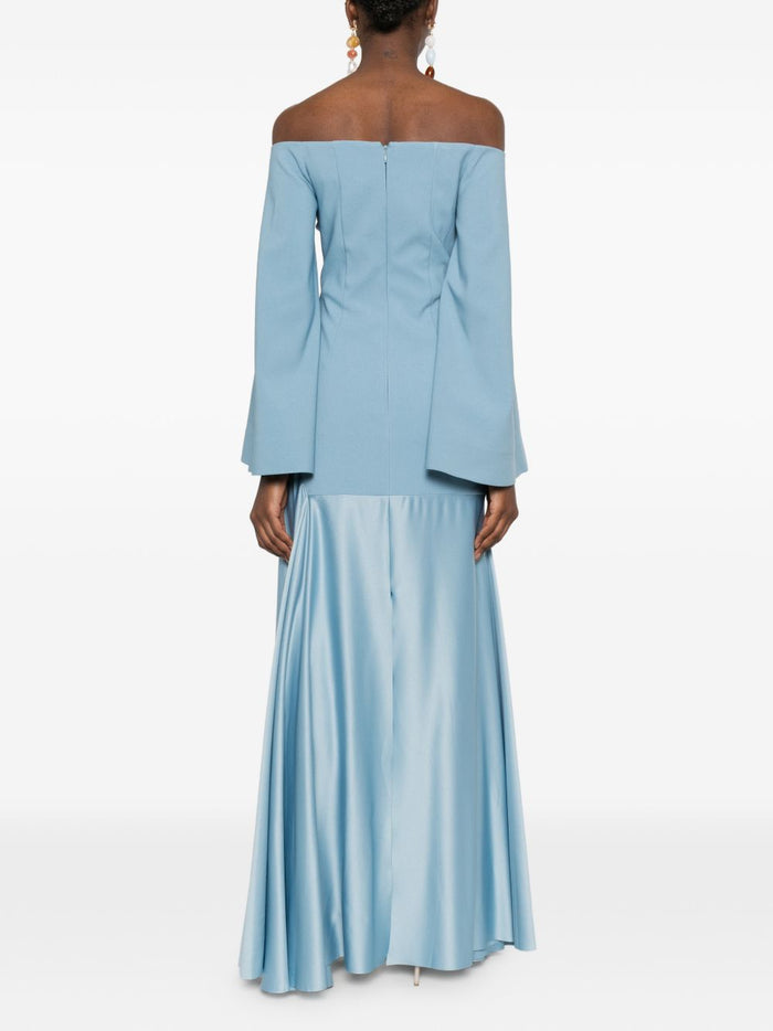 Solace London Dresses Clear Blue Polyester
