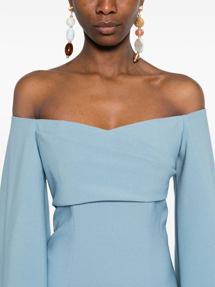 Solace London Dresses Clear Blue Polyester