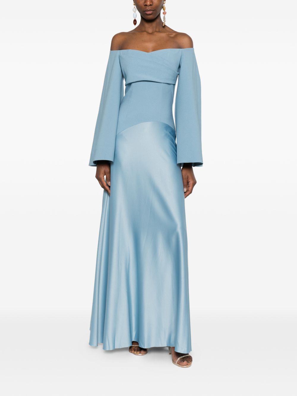 Solace London Dresses Clear Blue Polyester