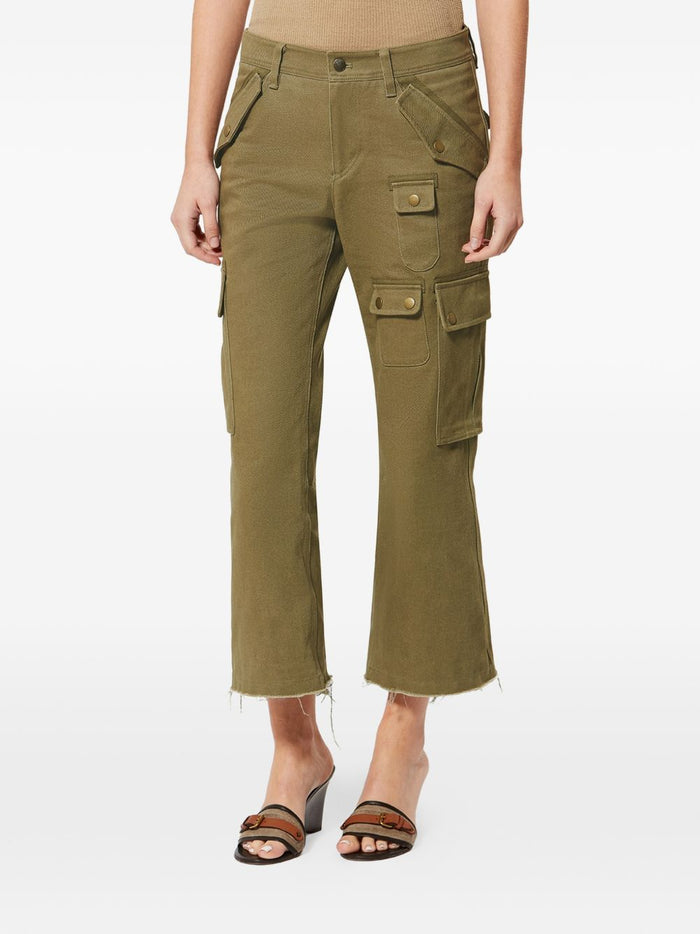 Isabel Marant Trousers Kaki Cotton