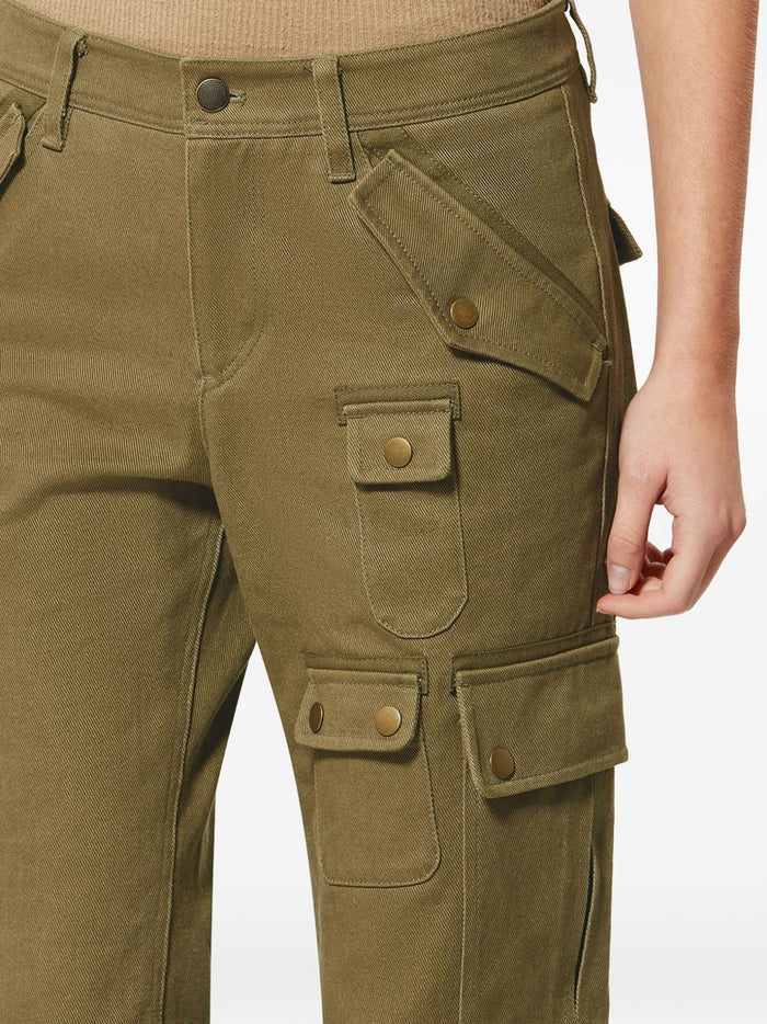 Isabel Marant Trousers Kaki Cotton