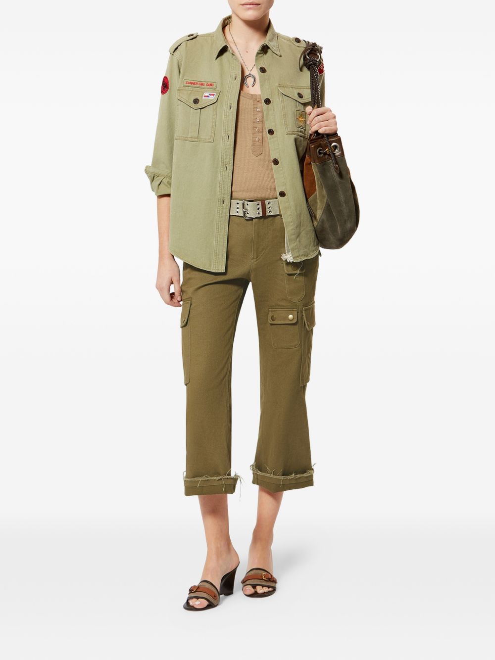 Isabel Marant Trousers Kaki Cotton