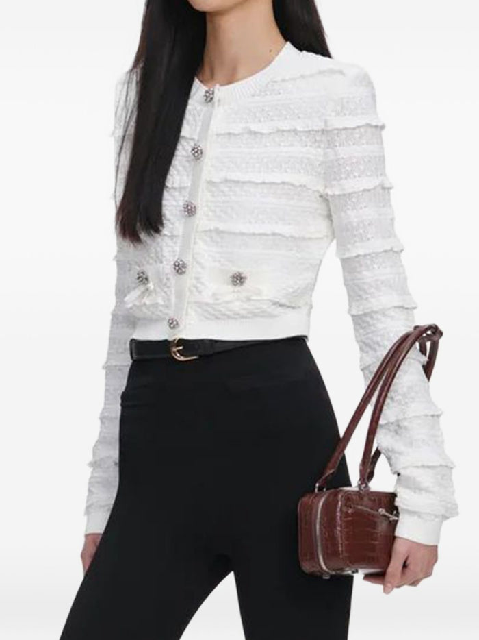 Self-portrait Sweaters White Viscose